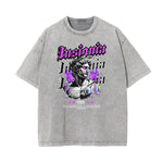 Stone Wash Abstract Art Pattern T Shirt