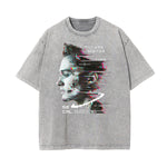 Stone Wash Abstract Art Pattern T Shirt