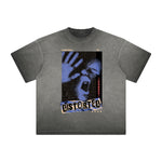 Vintage Frayed Abstract Art Pattern Tee