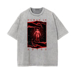 Stone Wash Abstract Art Pattern T Shirt