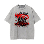 Stone Wash Abstract Art Pattern T Shirt