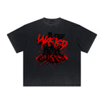 Thick Faded Abstract Art Graphic T Shirt