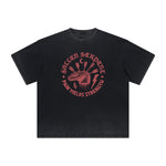 Vintage Frayed Snake Pattern Tee