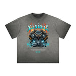 Thick Faded Snake Graphic T Shirt