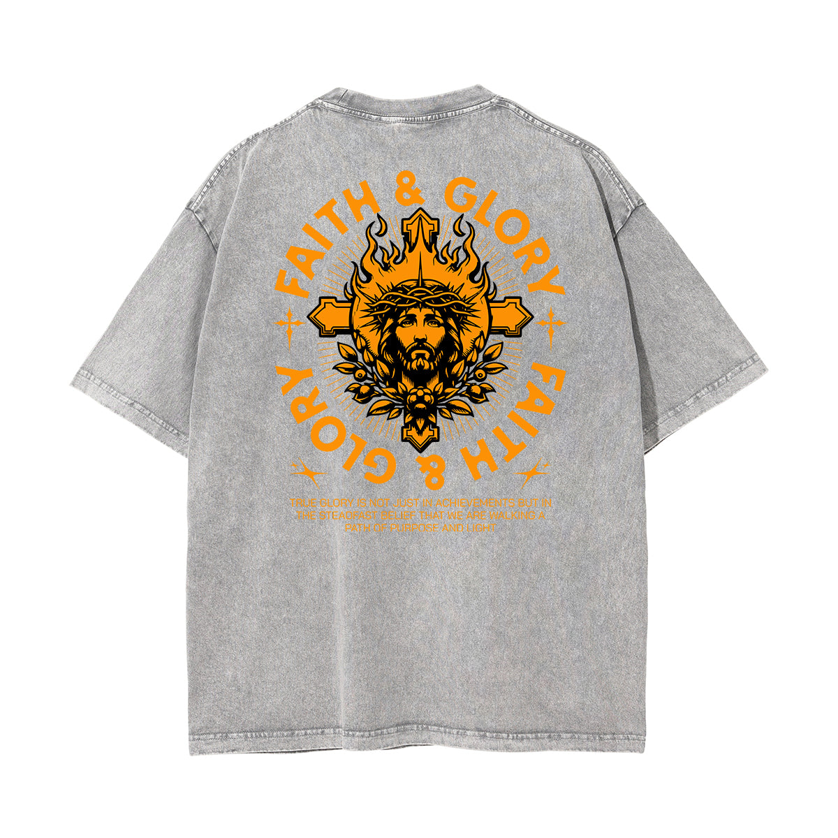 Washed Jesus Graphic Cotton Tee