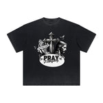 Thick Faded Jesus Graphic T Shirt