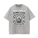 Washed Jesus Graphic Cotton Tee