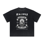 Thick Faded Jesus Graphic T Shirt