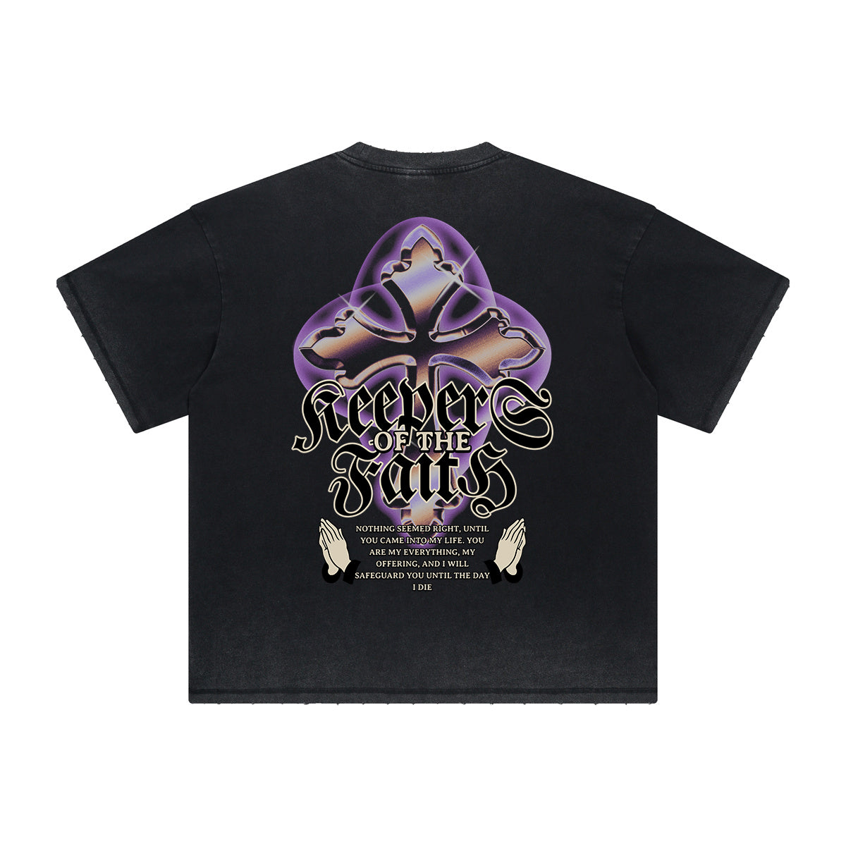 Thick Faded Jesus Graphic T Shirt