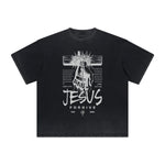 Thick Faded Jesus Graphic T Shirt