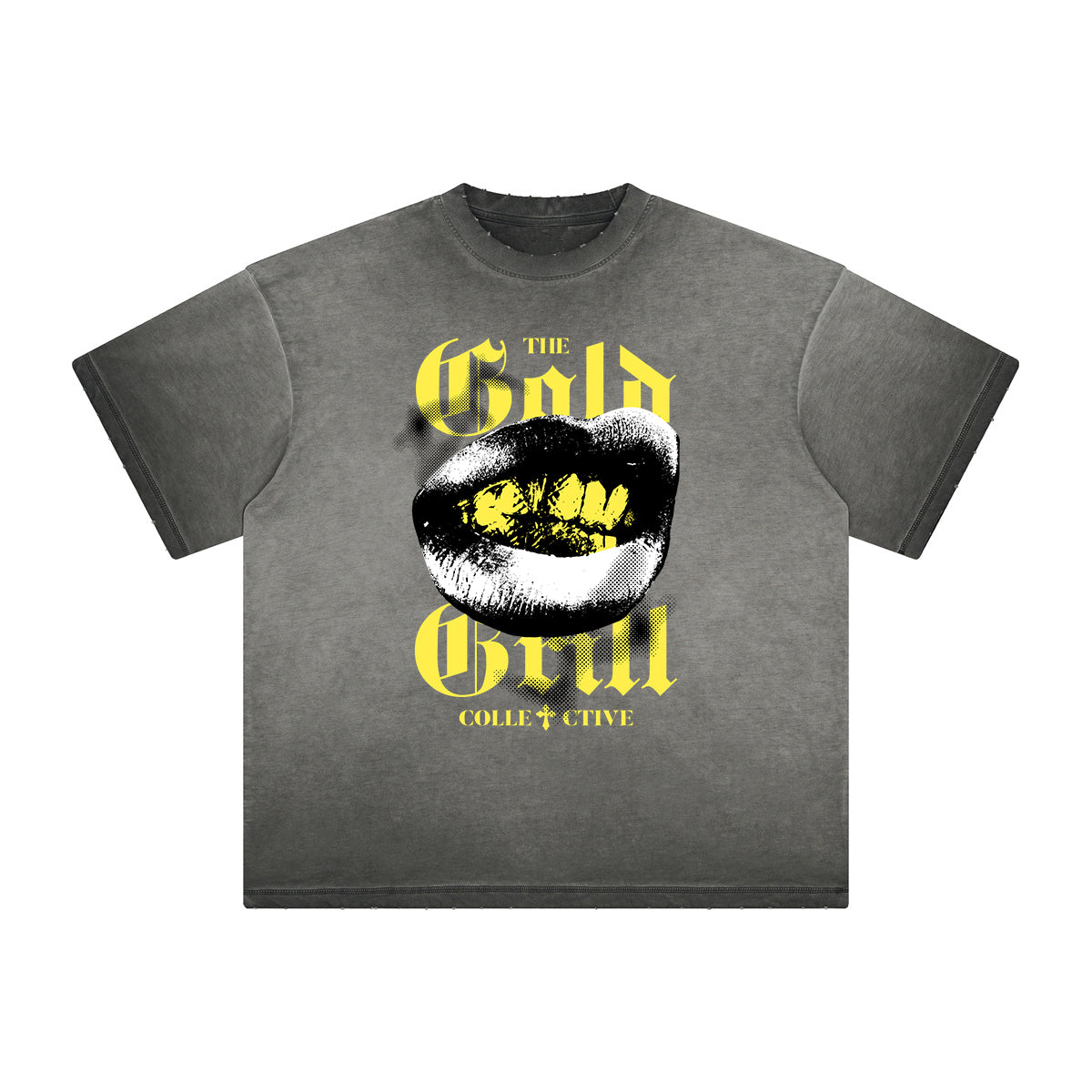 Thick Faded Red Lips Graphic T Shirt