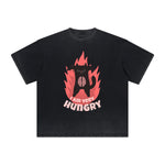 Thick Faded Cat Graphic T Shirt