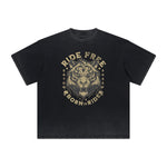 Thick Faded Tiger Graphic T Shirt