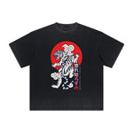 Thick Faded Tiger Graphic T Shirt