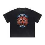 Thick Faded Tiger Graphic T Shirt