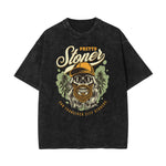 Stone Wash Holiday Pattern T Shirt