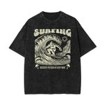 Stone Wash Holiday Pattern T Shirt