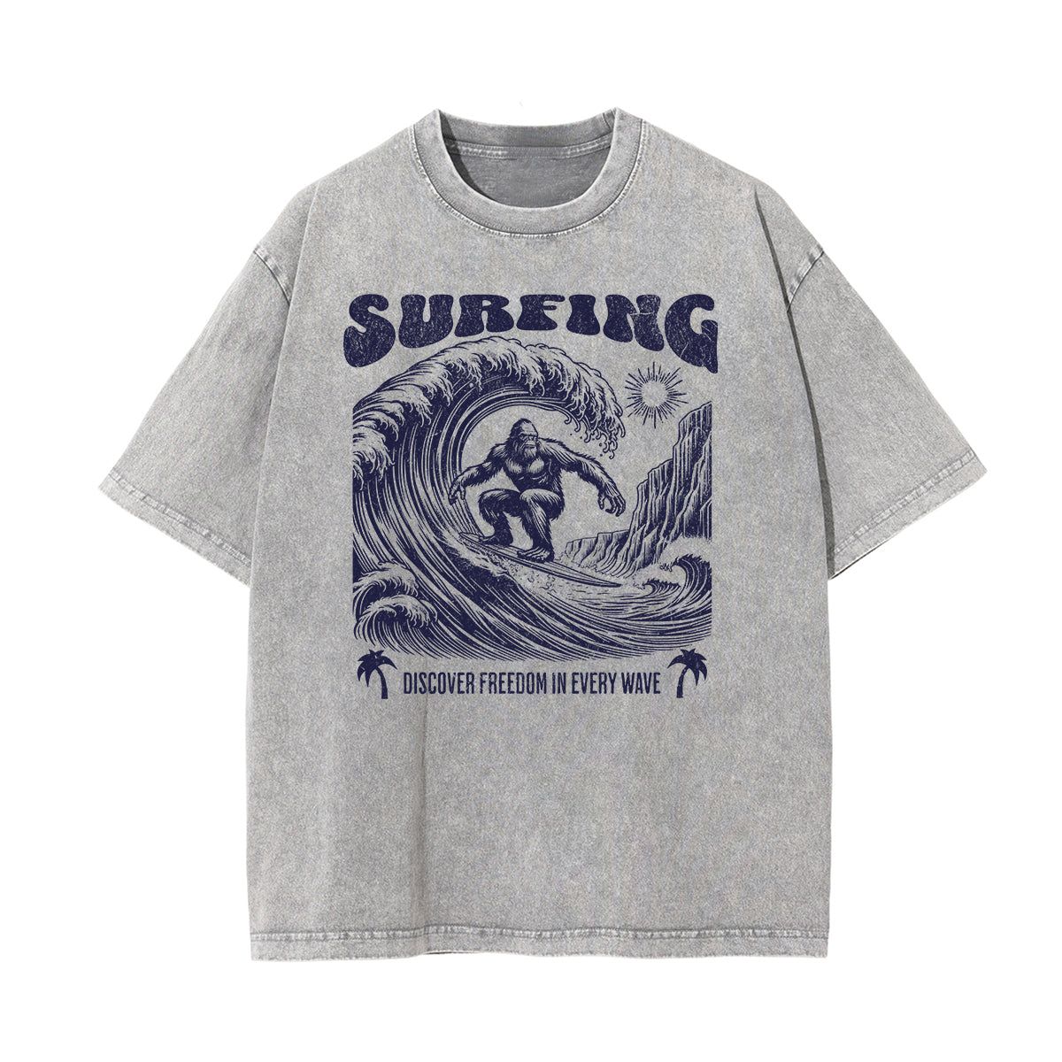 Washed Holiday Graphic Cotton Tee