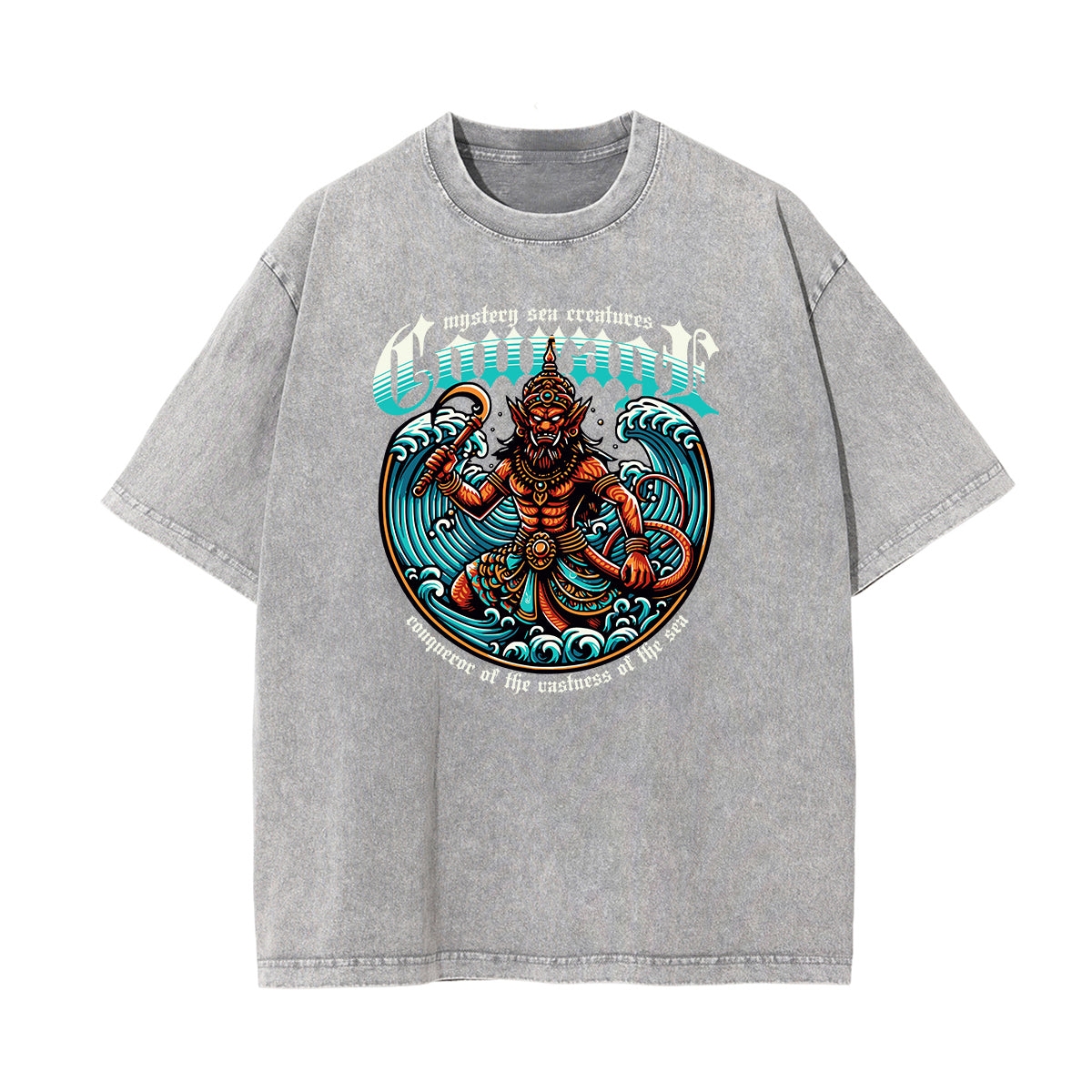 Washed Holiday Graphic Cotton Tee