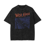 Stone Wash Holiday Pattern T Shirt