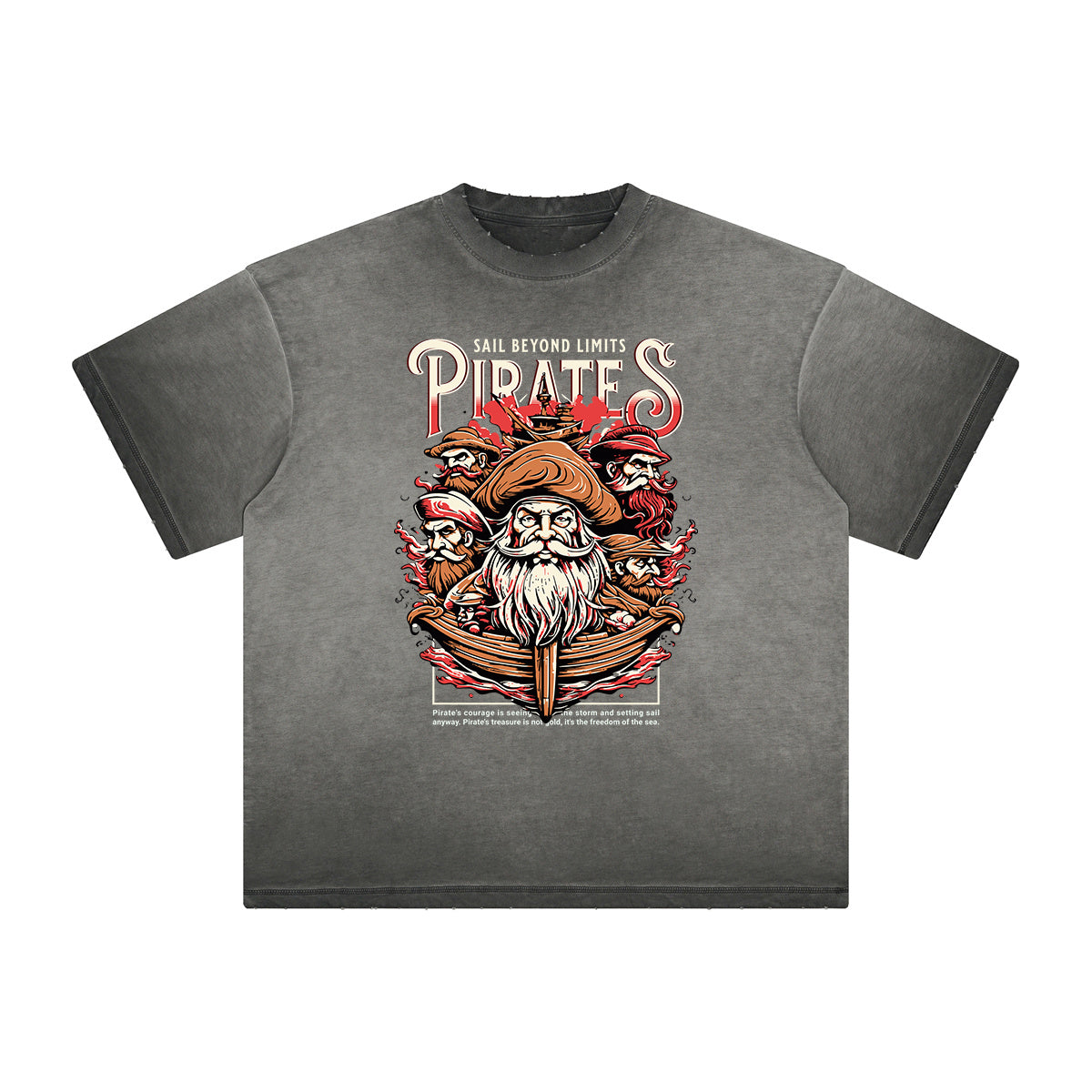 Vintage Frayed Holiday Pattern Tee