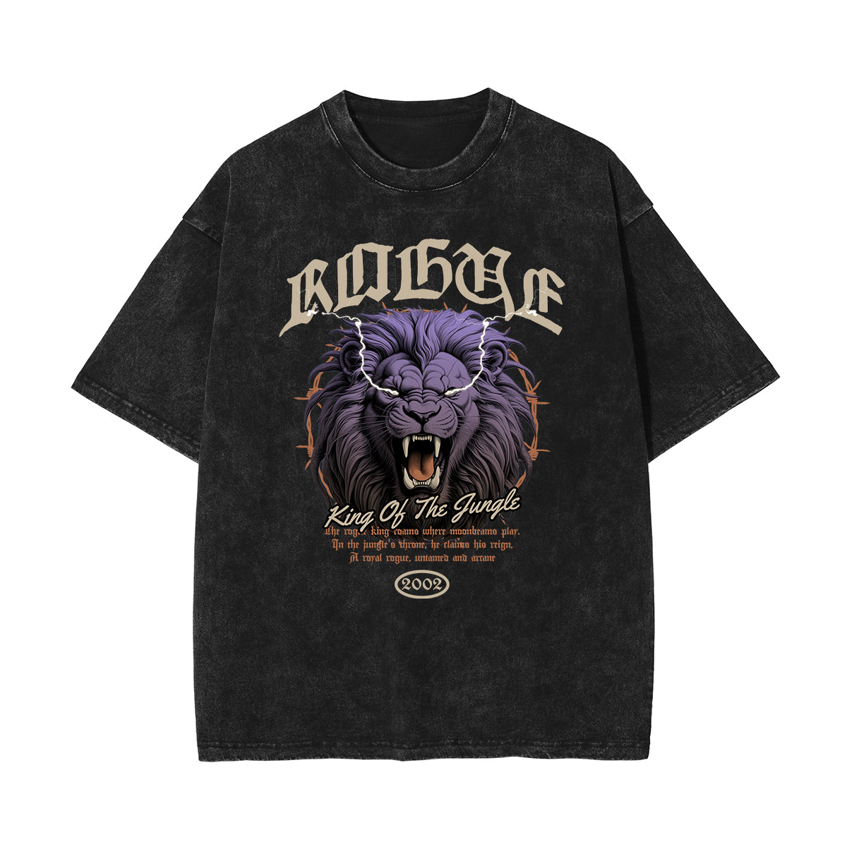 Washed Gothic Graphic Cotton Tee
