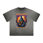 Vintage Frayed Gothic Pattern Tee