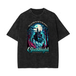Washed Gothic Graphic Cotton Tee