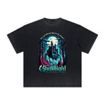 Thick Faded Gothic Graphic T Shirt