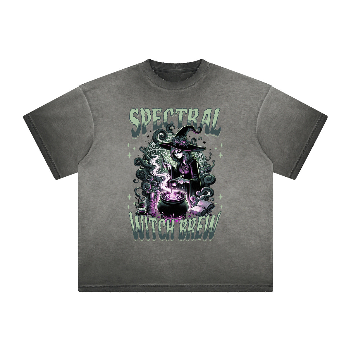 Vintage Frayed Gothic Pattern Tee