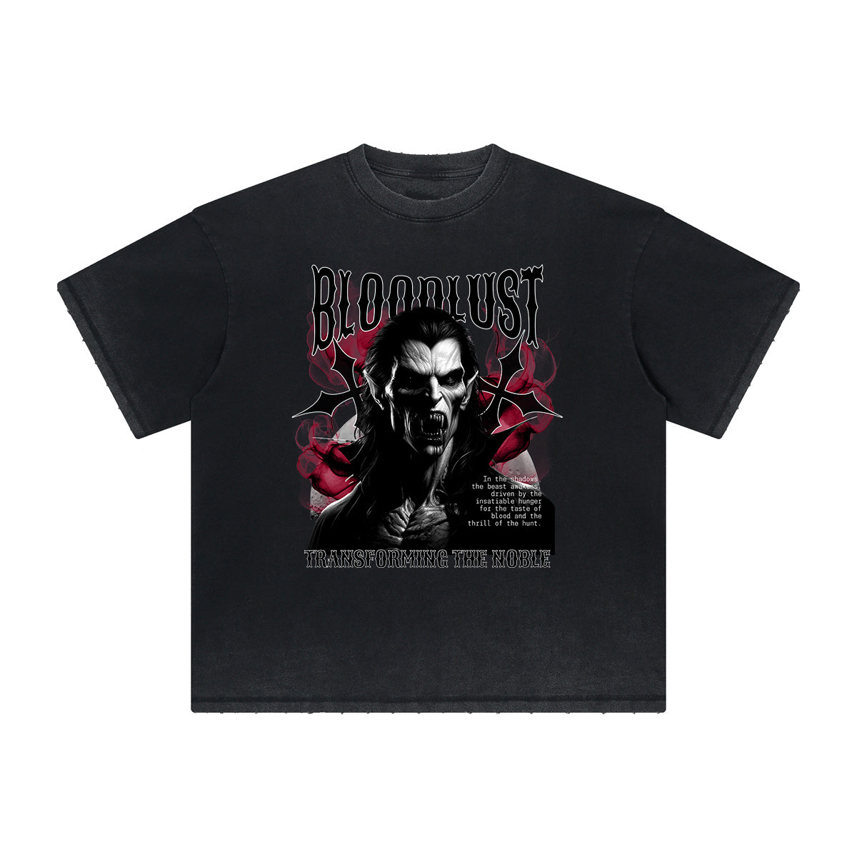 Thick Faded Gothic Graphic T Shirt
