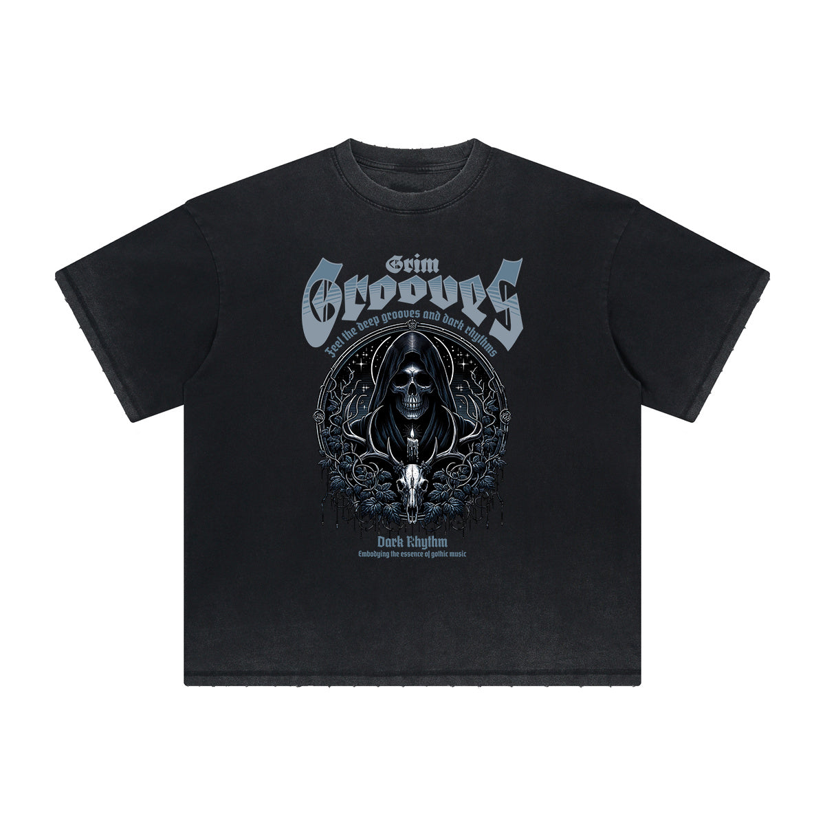 Thick Faded Gothic Graphic T Shirt