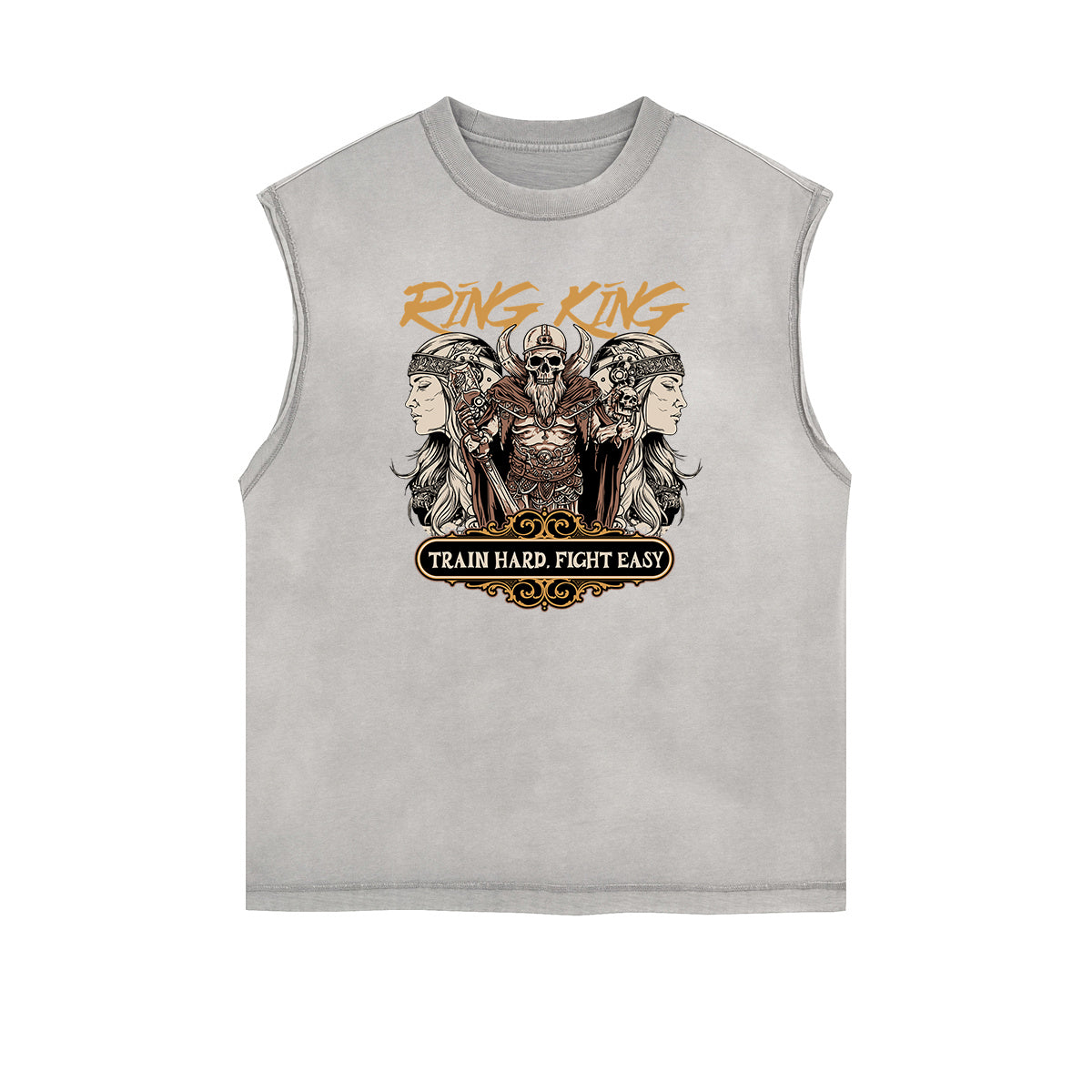 Frayed Edge King Graphic Tank Top