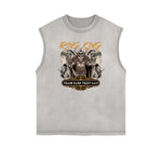Frayed Edge King Graphic Tank Top