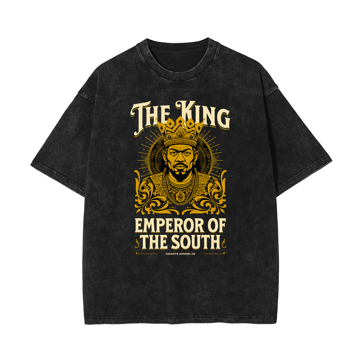 Stone-Washed King Graphic Tee