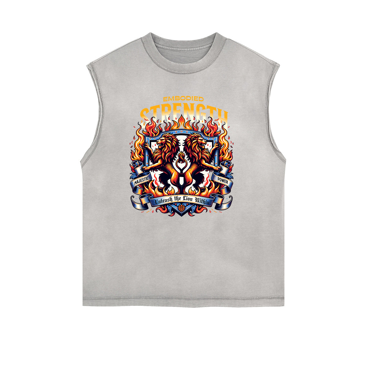 Frayed Edge King Graphic Tank Top