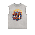 Frayed Edge King Graphic Tank Top