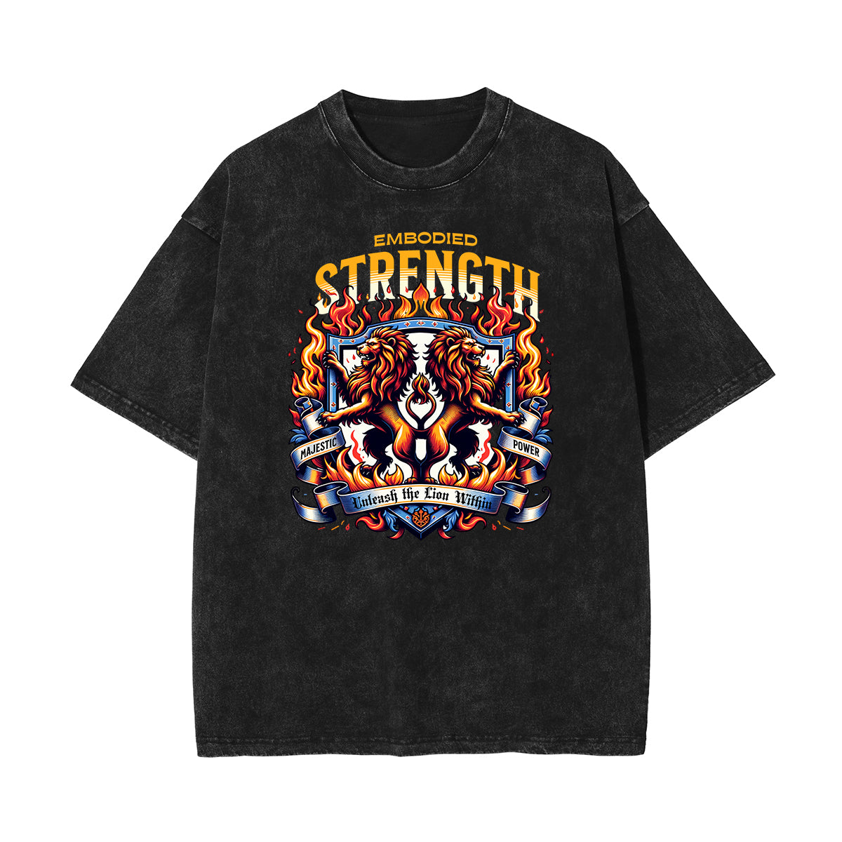 Stone-Washed King Graphic Tee