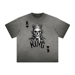 Camiseta gráfica King lavada de peso pesado