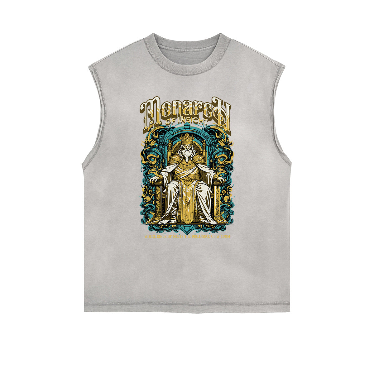 Frayed Edge King Graphic Tank Top