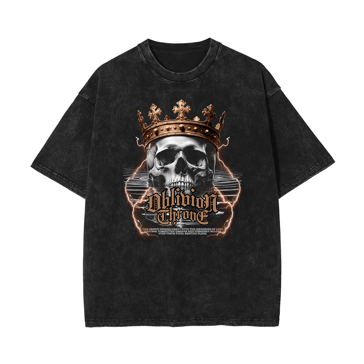 Stone-Washed King Graphic Tee