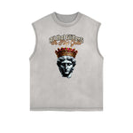 Frayed Edge King Graphic Tank Top