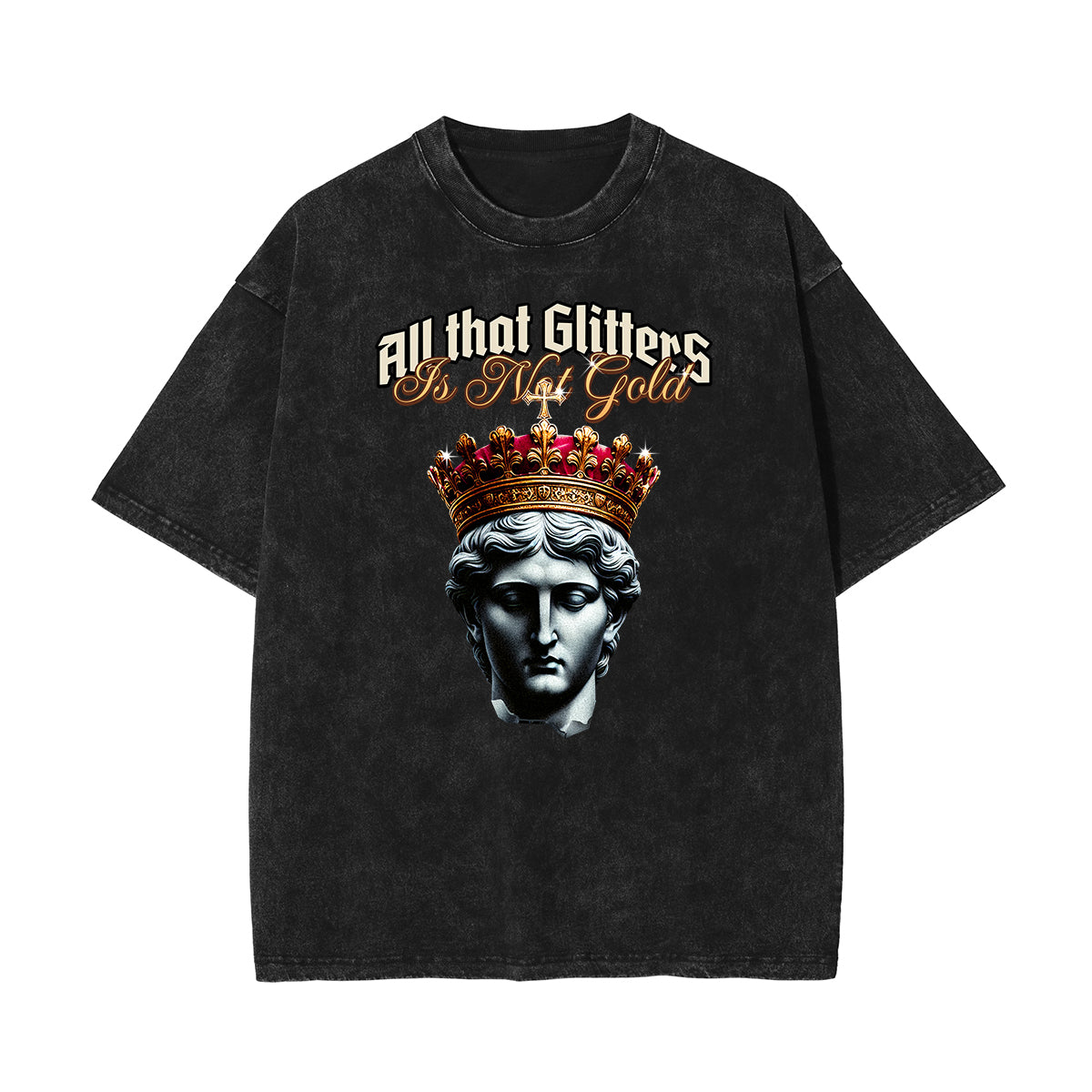 Stone-Washed King Graphic Tee