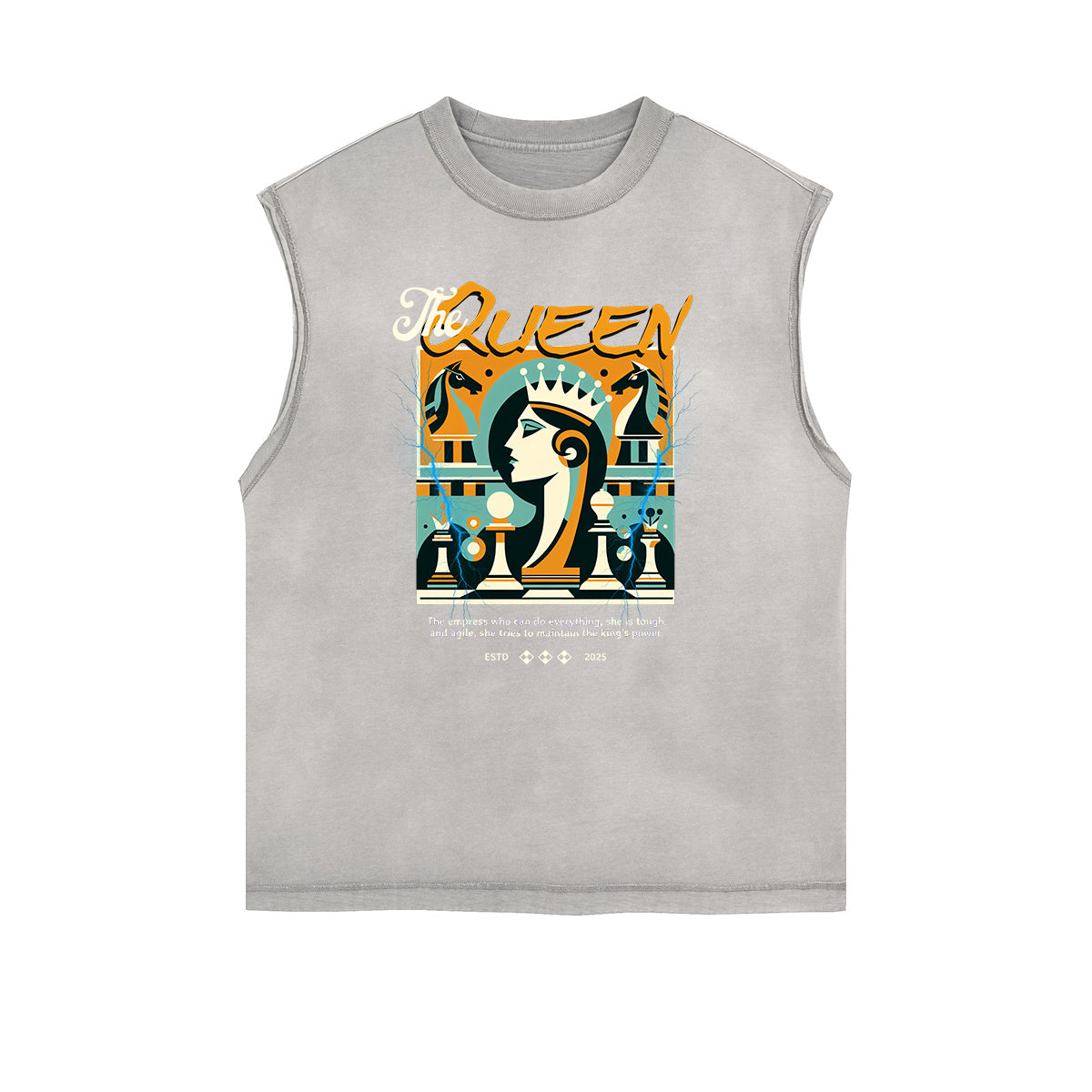 Frayed Edge Queen Graphic Tank Top
