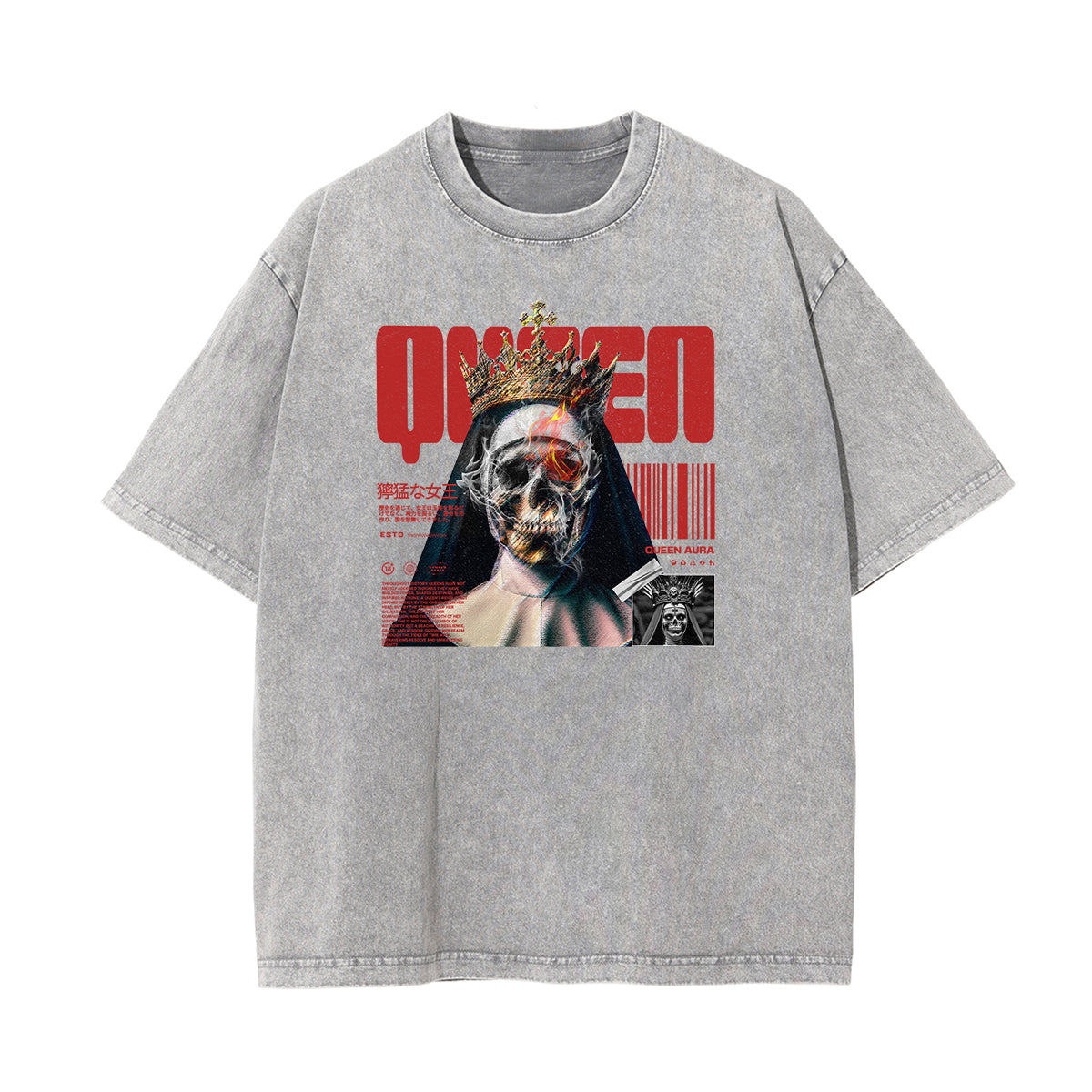 Washed Cotton Queen Graphic Tee