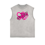 Frayed Edge Queen Graphic Tank Top