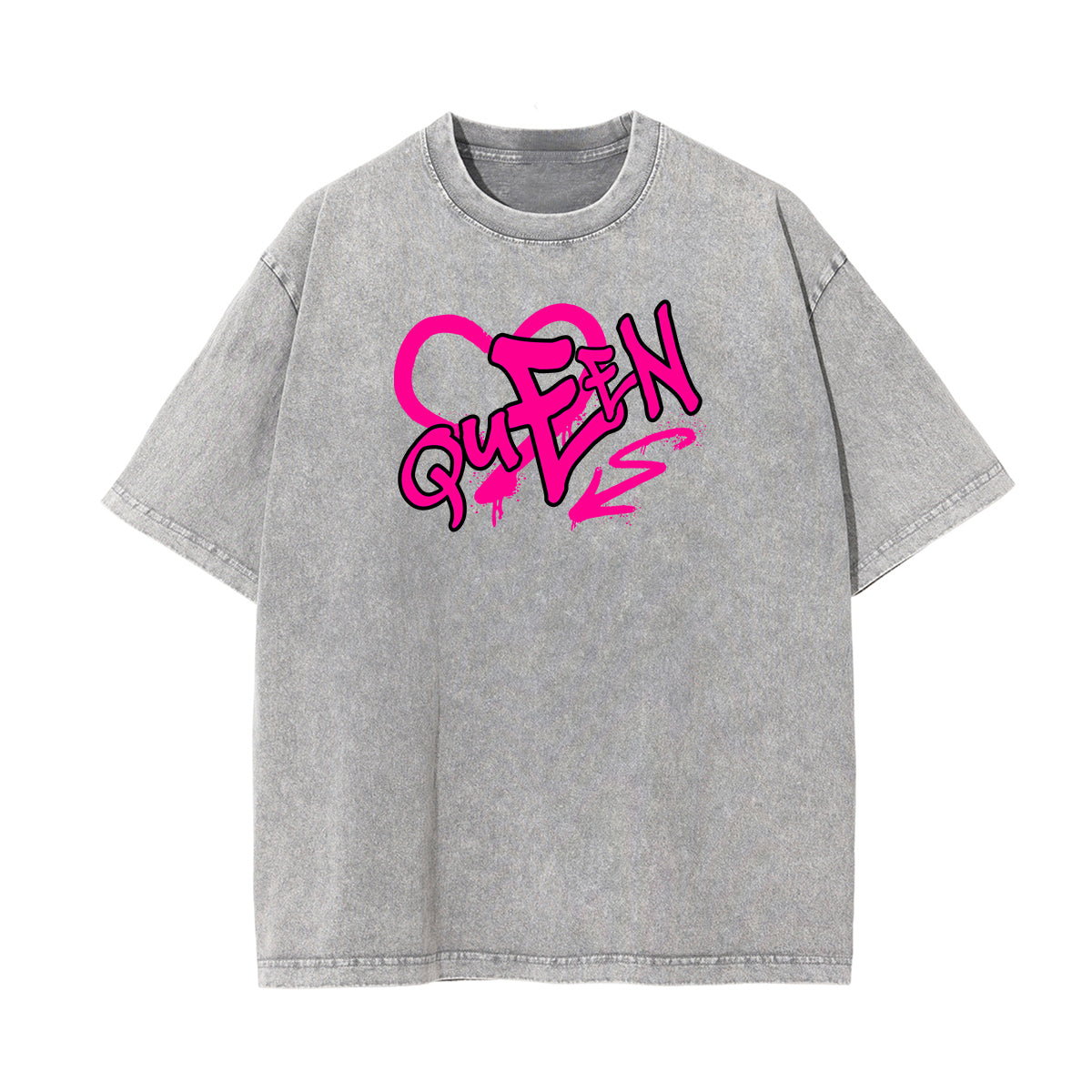 Washed Cotton Queen Graphic Tee