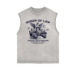 Frayed Edge Queen Graphic Tank Top