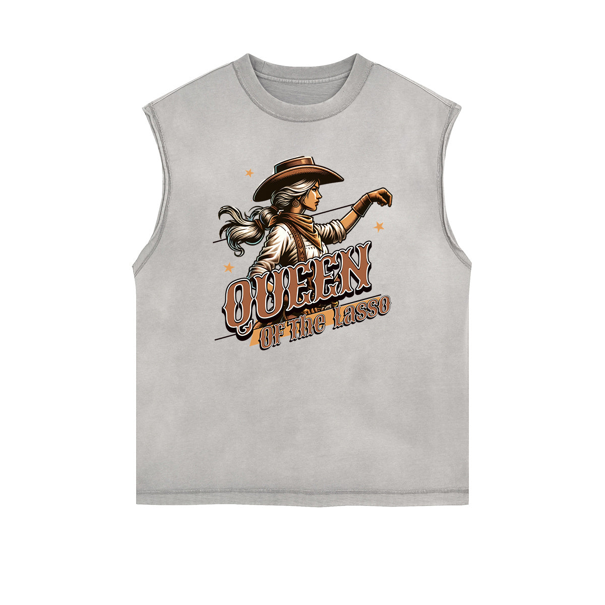 Frayed Edge Queen Graphic Tank Top