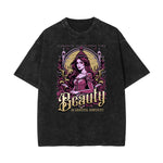 Stone-Washed Queen Graphic T-Shirt